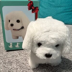 BESTSKY White Plush Dog Toy